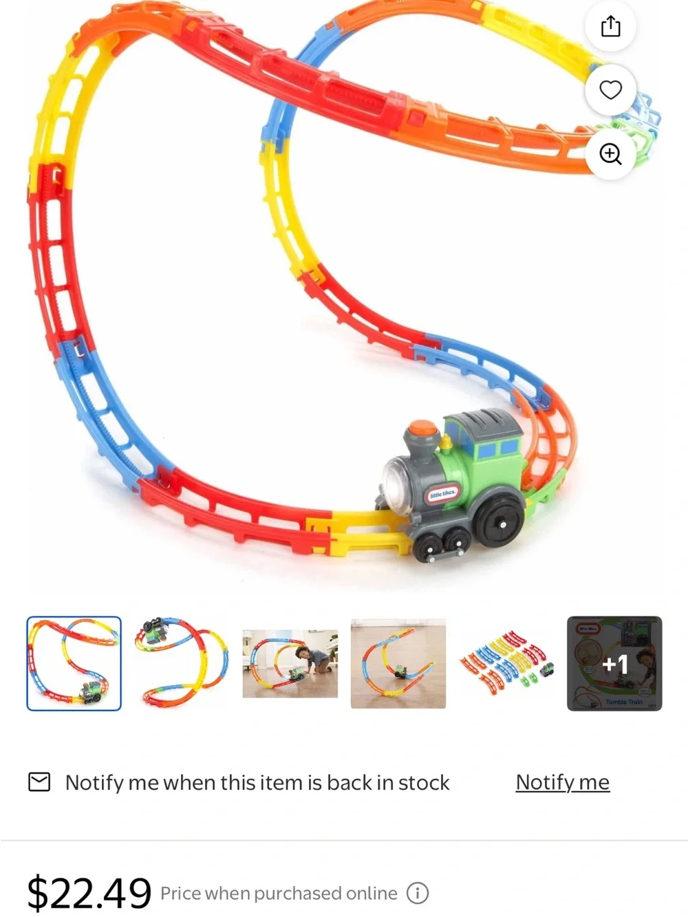 Little Tikes Tumble Train extra track